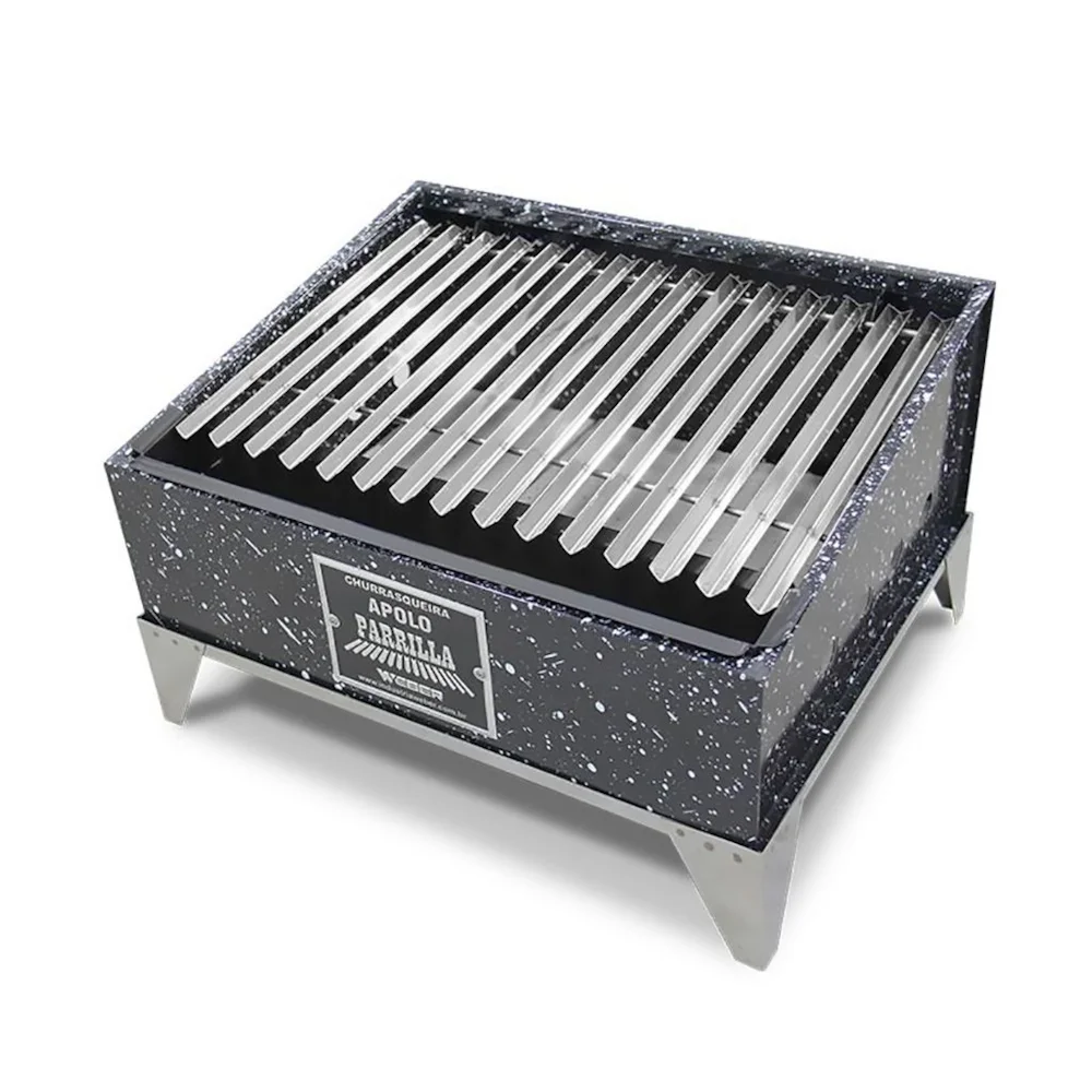 Qual o melhor material para churrasqueira a carvão, esmaltada ou inox?