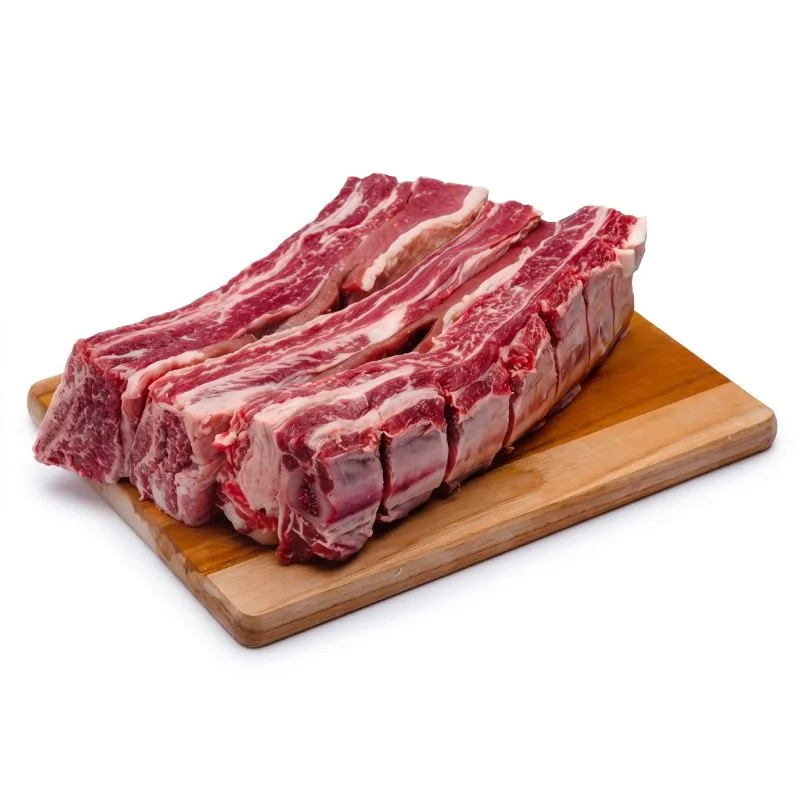 seleção de costela bovina no açougue
