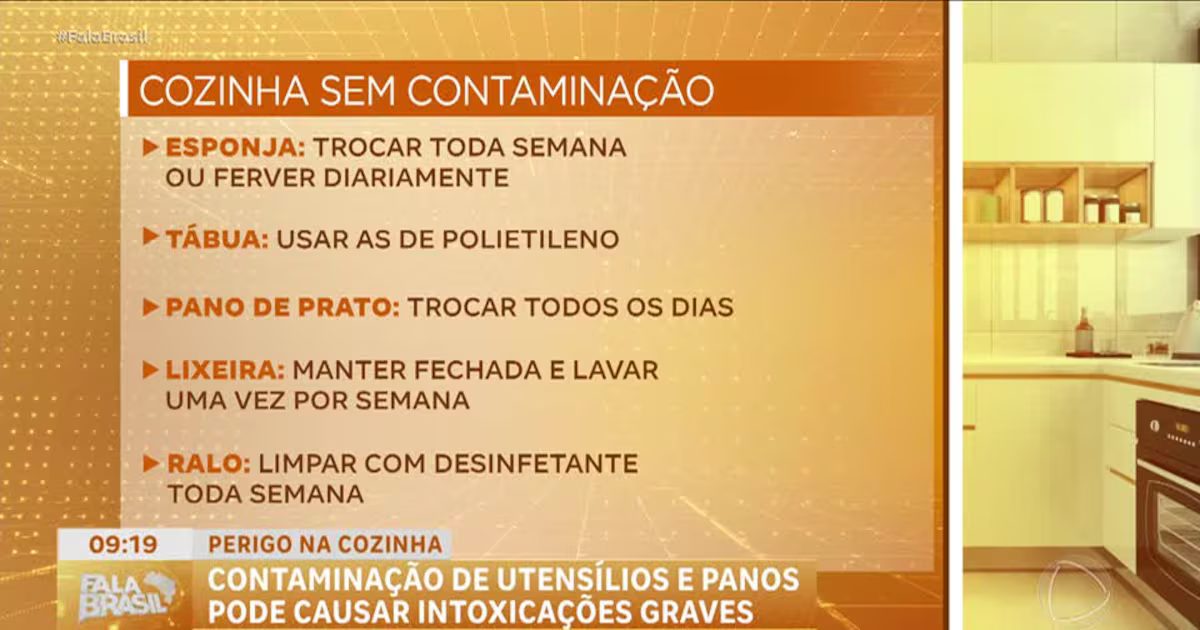 erros higiene cozinha