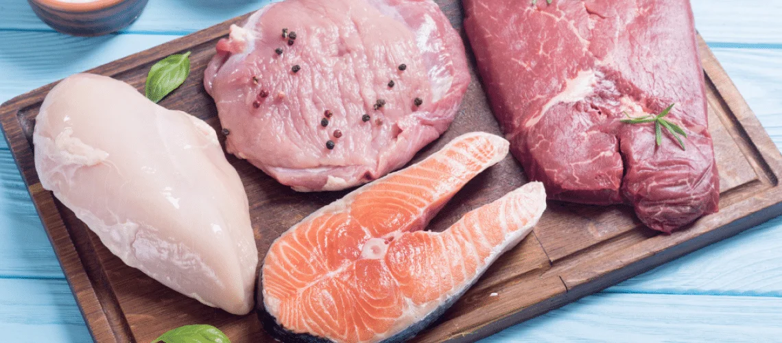 cortes de carne bovina suína frango peixe