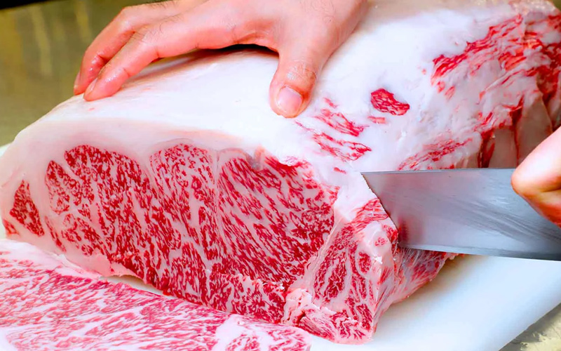 cortes de carne bovina para bife com marmorização